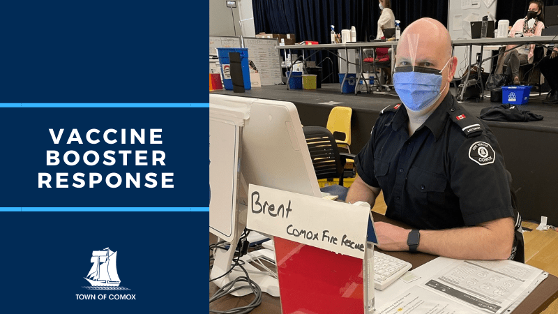 Comox Firefighters Assist in Vaccine Booster Campaign