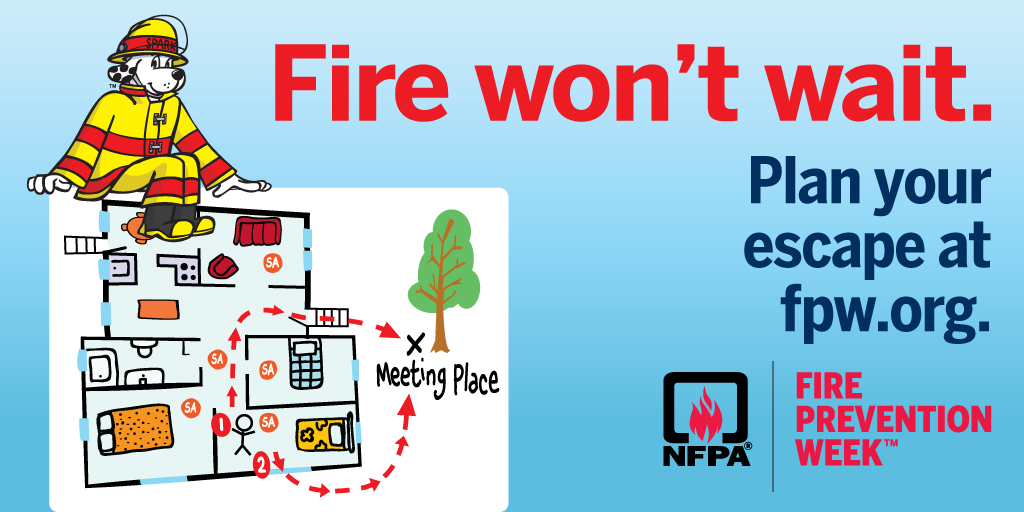 Fire prevention week October 2022
