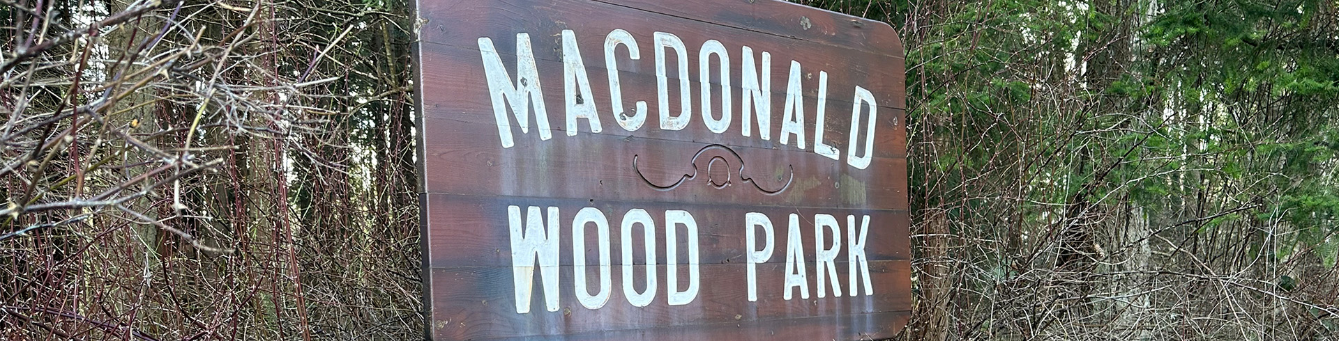 MacDonald Wood Park Sign