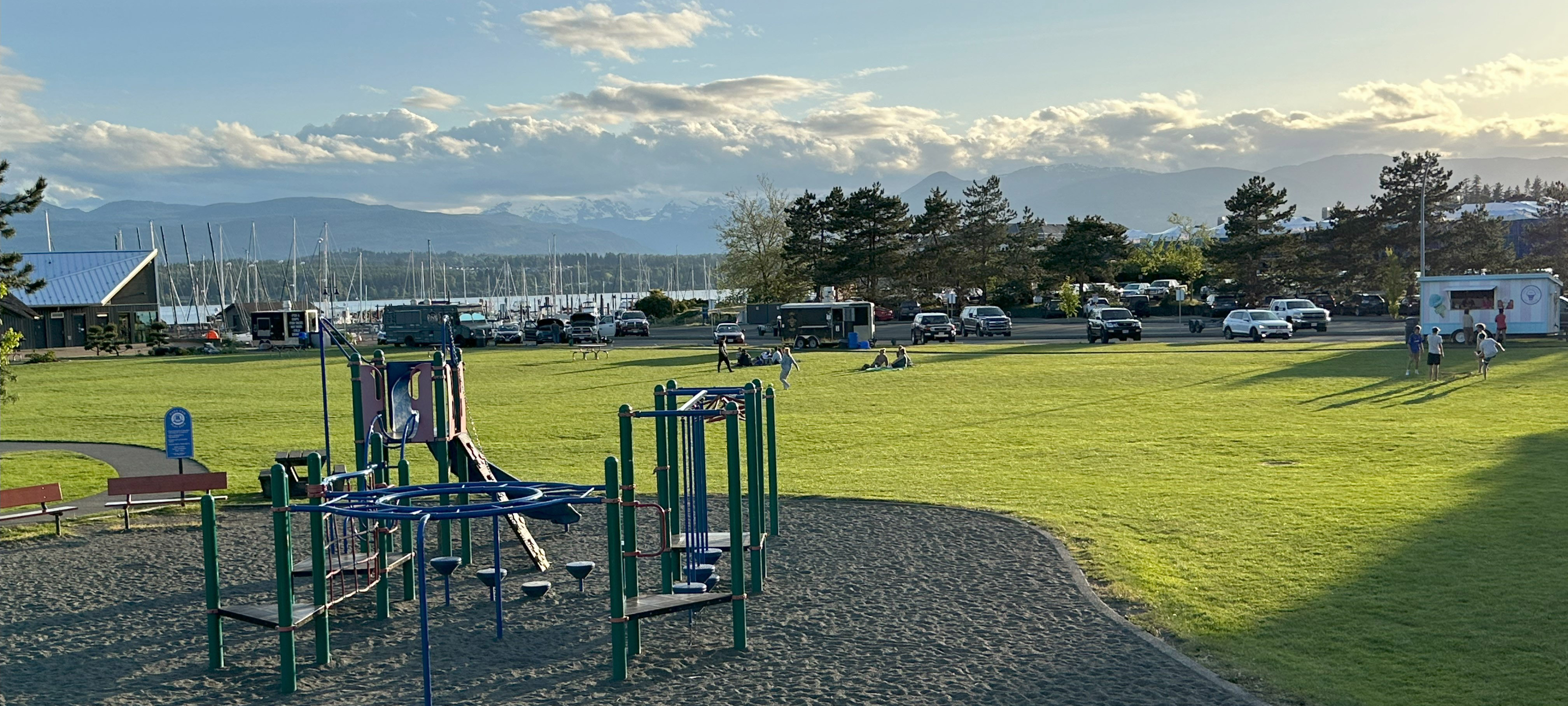 Comox Marina Park Banner For Sustainability