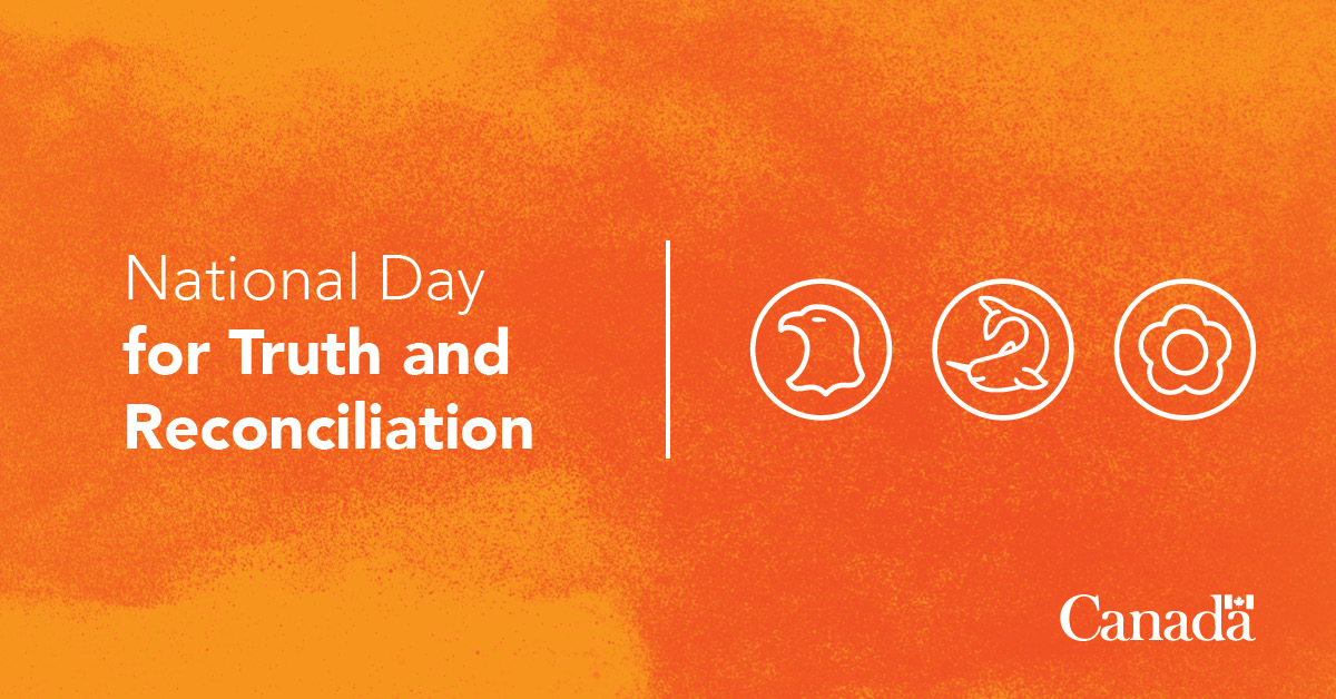 An orange image for the National Day for Truth and Reconciliation