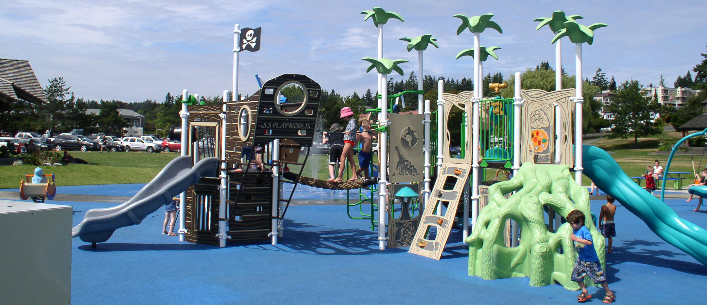 Photo of the Splash Park at Comox Marina Park