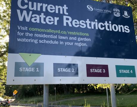Water Restriction Sign Stage 1