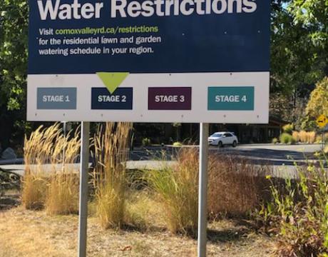 Stage 2 water restrictions sign