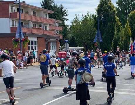 Scooters in Nautical Days Parade
