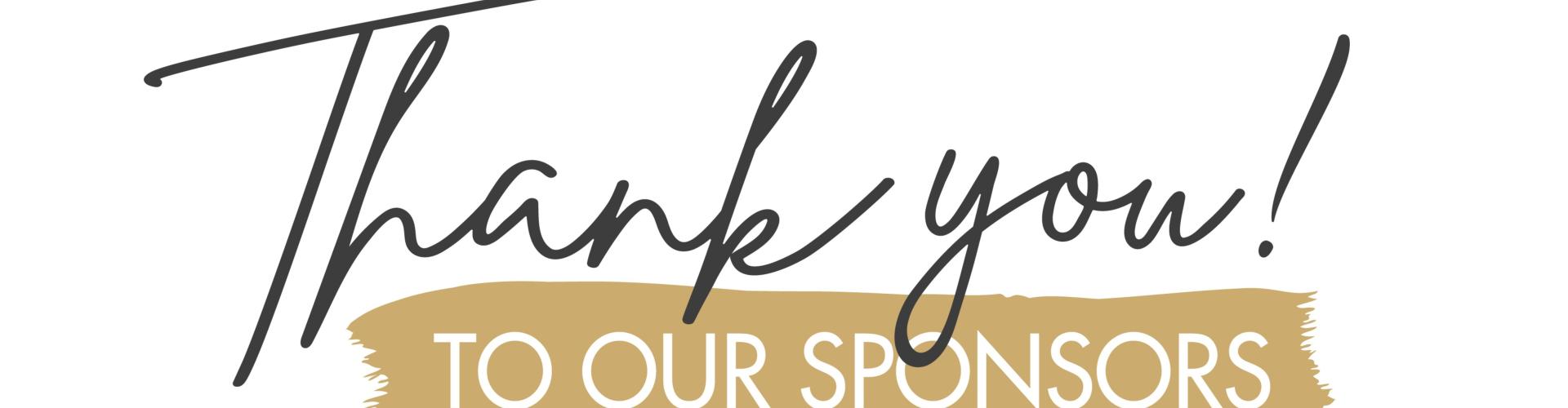Thank you to our sponsors