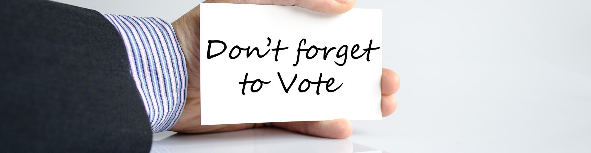 Don't Forget to Vote Image