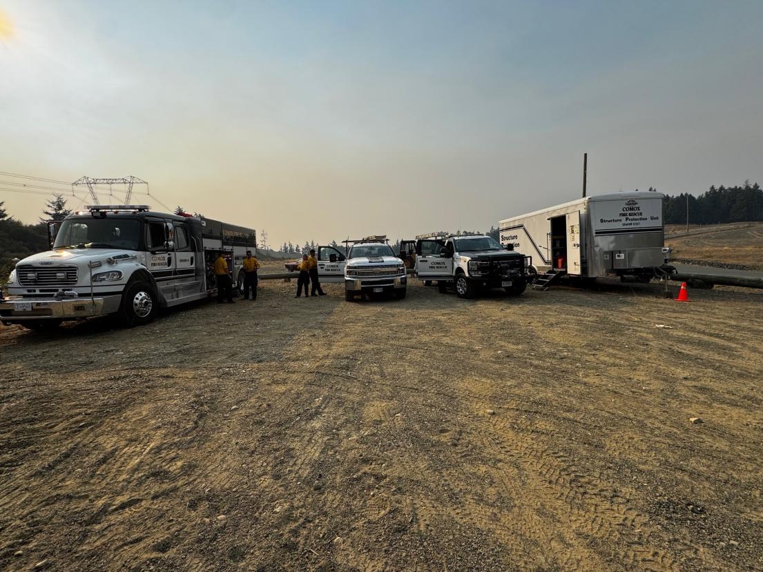 Staging site for wildfire deployment