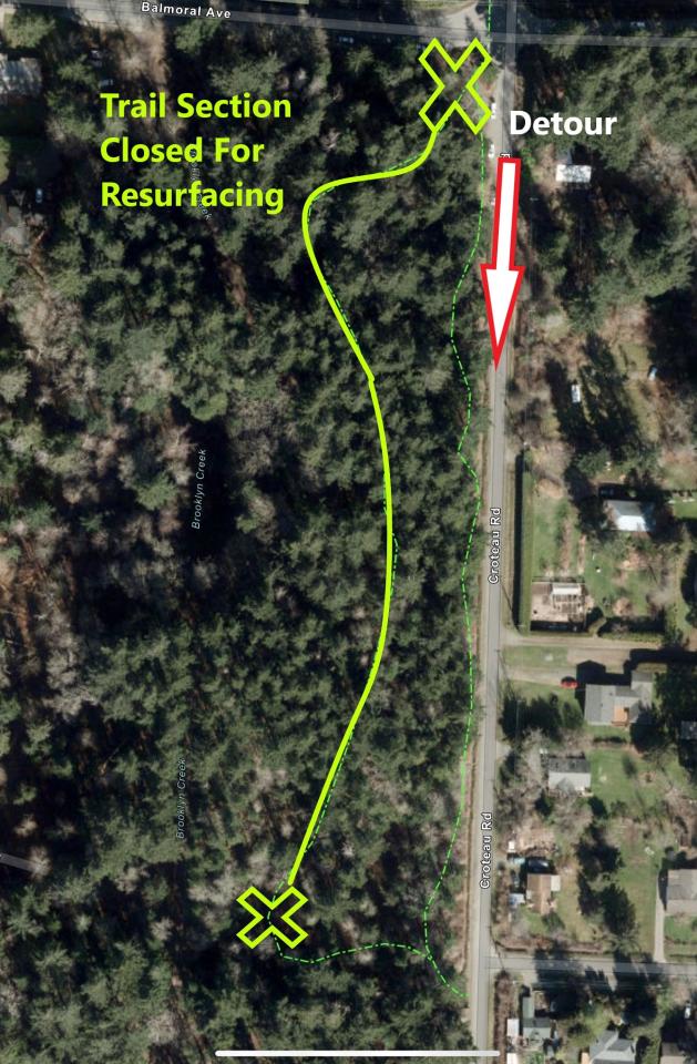 Trail Resurfacing Map - MacDonald Wood Park
