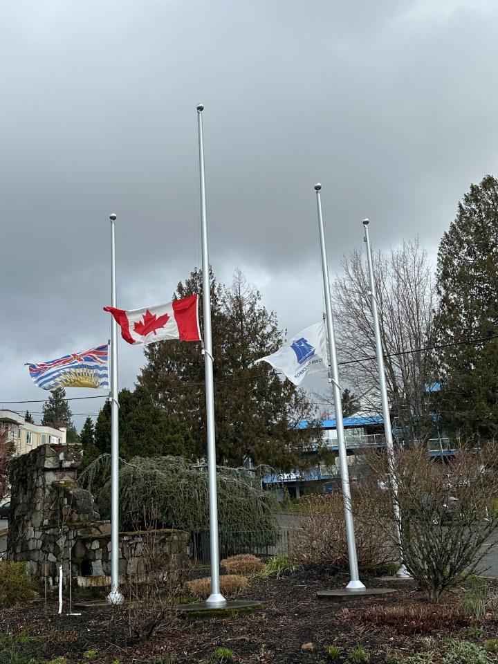Lowered Flags Prime Minister