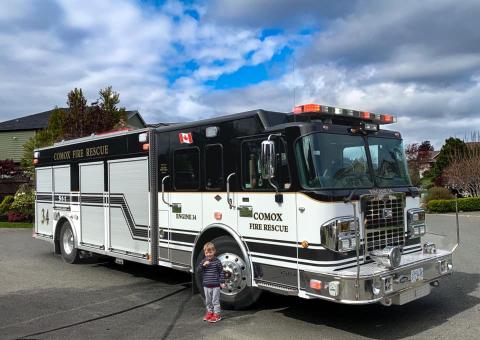 Firetruck and the Library 