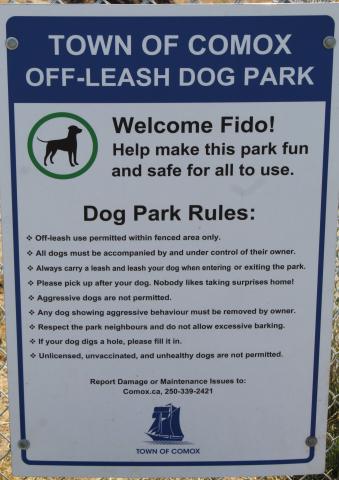 Off-Leash Dog Park Rules 