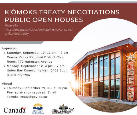 K'omoks Public Engagement Open Houses 
