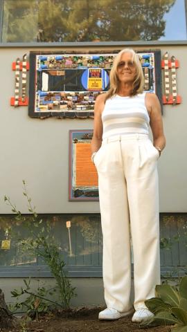 Terri with Lorne Hotel Artwork